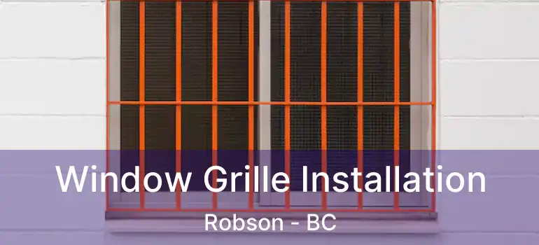  Window Grille Installation Robson - BC