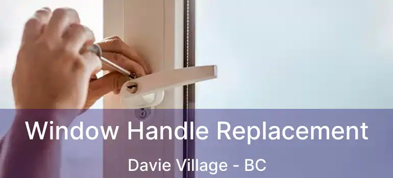  Window Handle Replacement Davie Village - BC