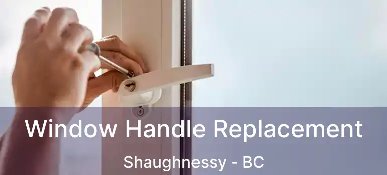  Window Handle Replacement Shaughnessy - BC