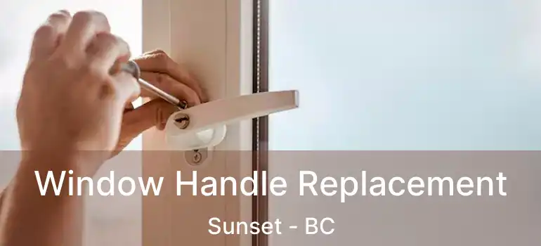  Window Handle Replacement Sunset - BC