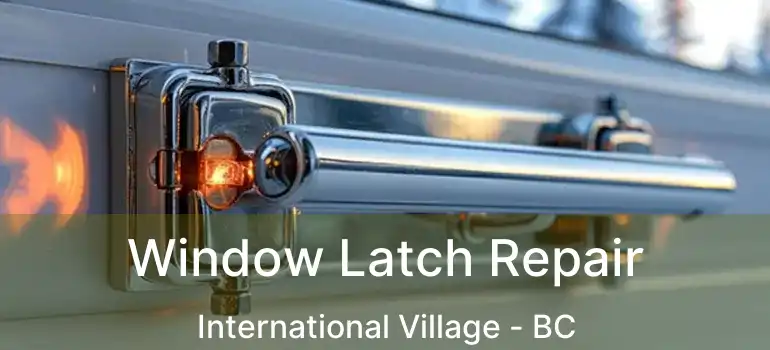  Window Latch Repair International Village - BC