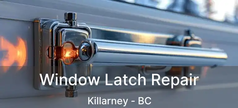  Window Latch Repair Killarney - BC