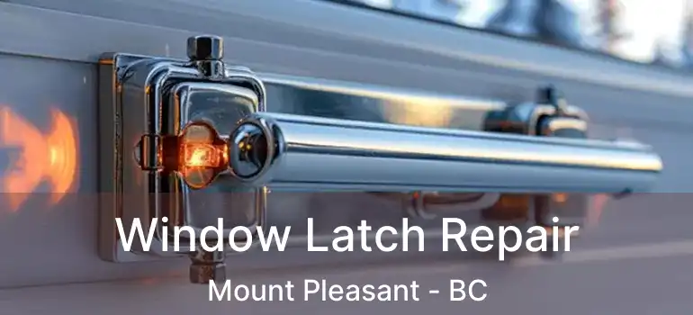  Window Latch Repair Mount Pleasant - BC