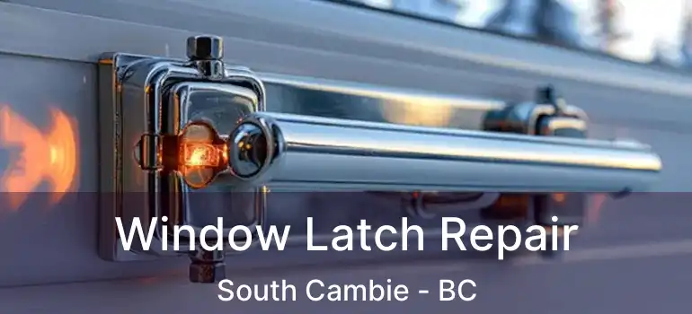  Window Latch Repair South Cambie - BC