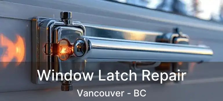  Window Latch Repair Vancouver - BC