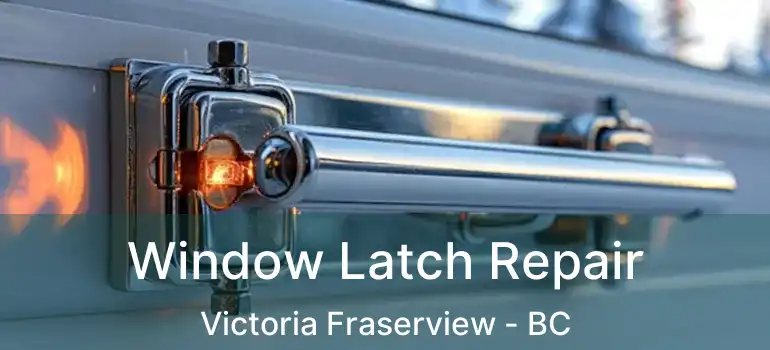  Window Latch Repair Victoria Fraserview - BC