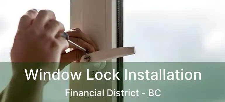  Window Lock Installation Financial District - BC