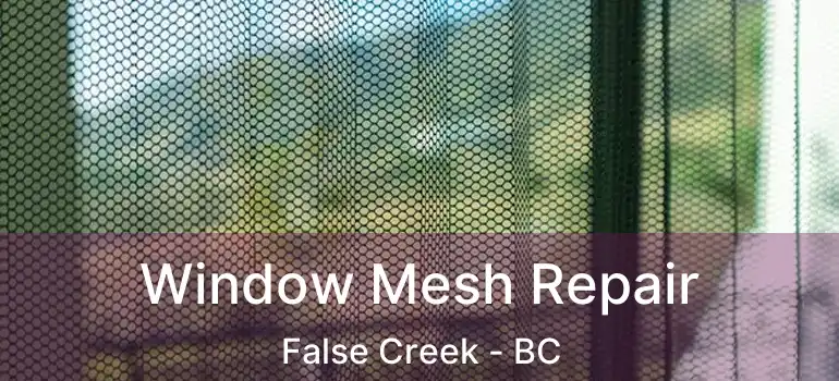  Window Mesh Repair False Creek - BC