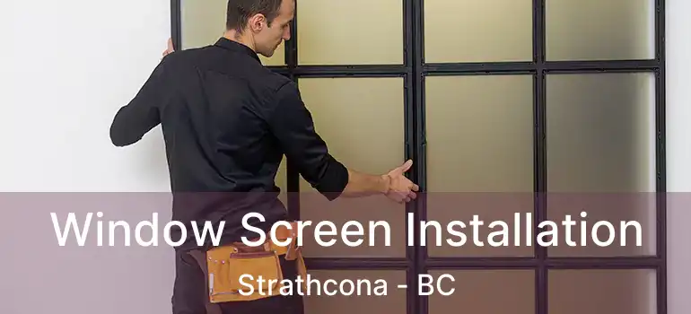 Window Screen Installation Strathcona - BC
