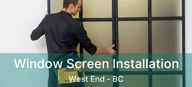  Window Screen Installation West End - BC