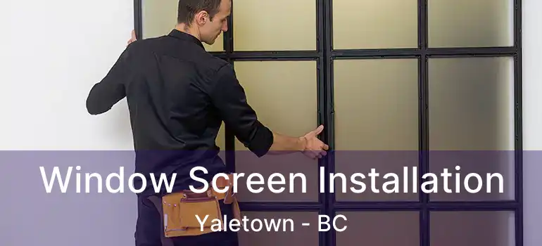  Window Screen Installation Yaletown - BC